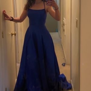 Royal blue prom dress. Never been worn.